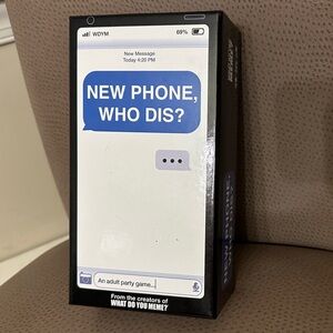 New Phone, Who Dis? Card Game by What Do You Meme? - Black